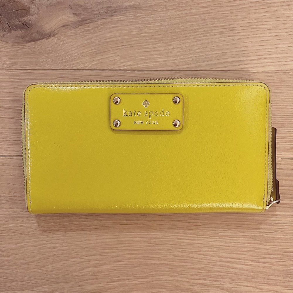 Kate Spade Wallet - Chartreuse - Like New